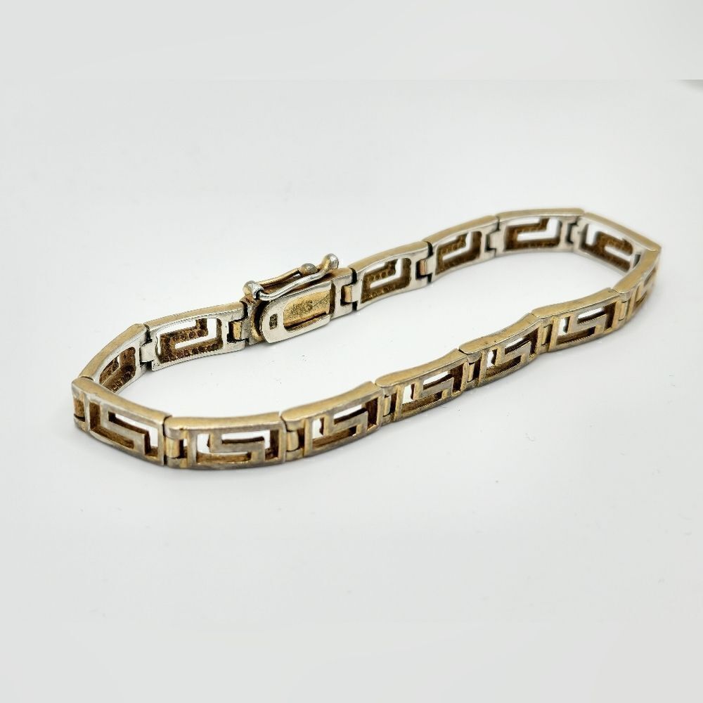 Vintage Gold silver open link bracelet